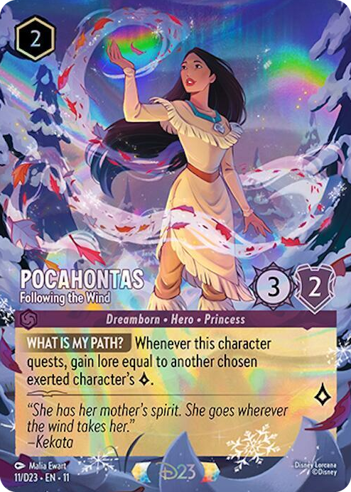 Pocahontas - Following the Wind #11 Promo - D23 Promos Pokemon card