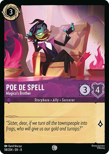 0058 Poe De Spell - Magica's Brother Common Reign of Jafar