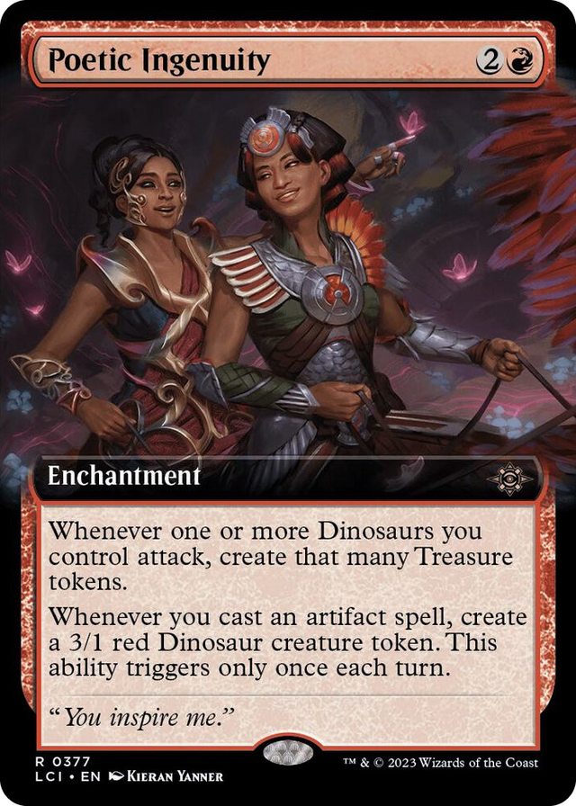 0377 Poetic Ingenuity (Extended Art) R The Lost Caverns of Ixalan