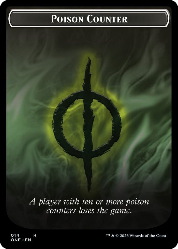 Poison Counter // Beast Double-Sided Token #14 T - Commander: Phyrexia: All Will Be One Pokemon card