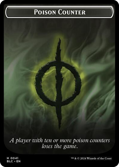 0041 Poison Counter // Rabbit Double-Sided Token T Commander: Bloomburrow