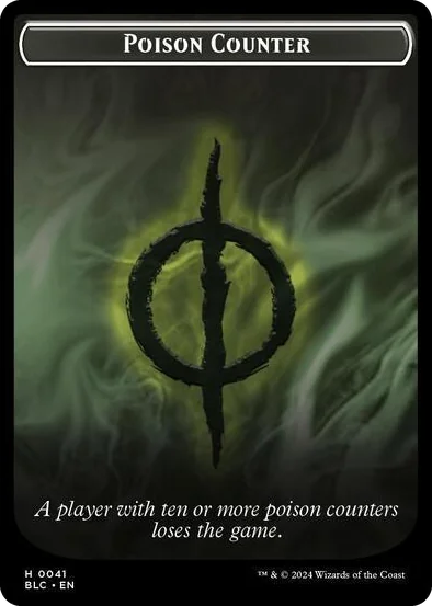 0041 Poison Counter // Rabbit Double-Sided Token T Commander: Bloomburrow