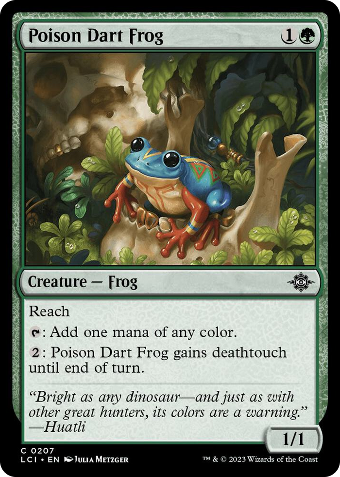 Poison Dart Frog #207 C - The Lost Caverns of Ixalan Pokemon card