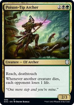 0090 Poison-Tip Archer U Commander: Kaldheim