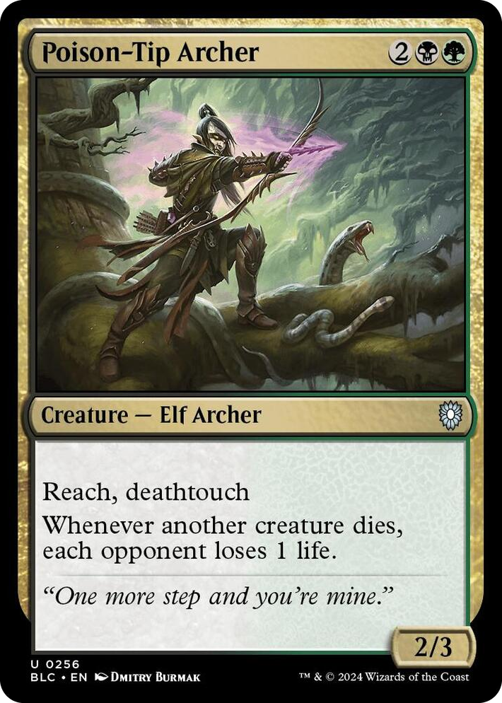 0256 Poison-Tip Archer U Commander: Bloomburrow