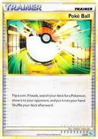 0023 Poke Ball (Gyarados) Common HGSS Trainer Kit: Gyarados & Raichu