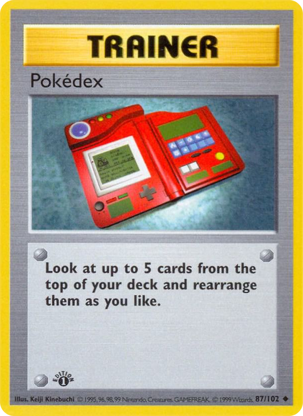 0087 Pokedex Uncommon Base Set (Shadowless)
