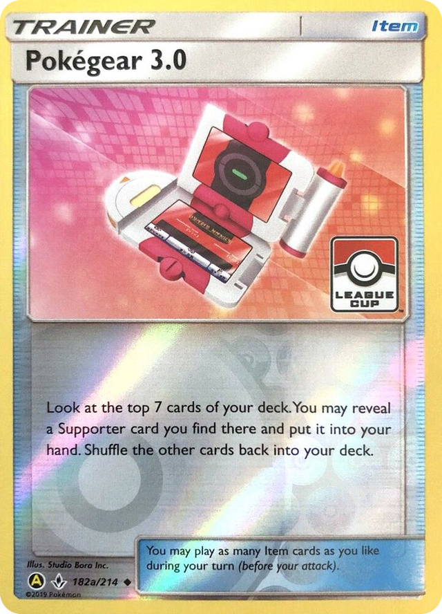 0182a Pokegear 3.0 - 182a/214 (League Cup) Promo League & Championship Cards