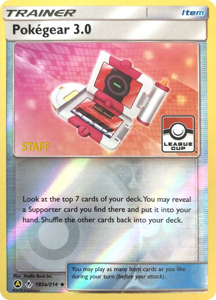 0182a Pokegear 3.0 - 182a/214 (League Cup) [Staff] Promo League & Championship Cards