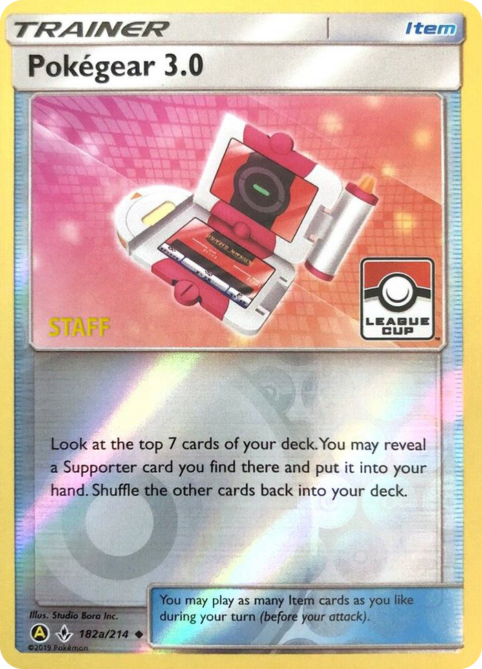 0182a Pokegear 3.0 - 182a/214 (League Cup) [Staff] Promo League & Championship Cards