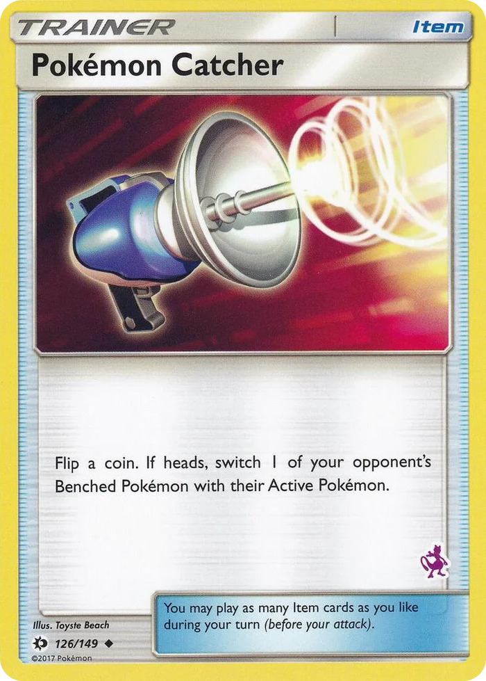 0126 Pokemon Catcher - 126/149 (Mewtwo Stamped) Promo Battle Academy