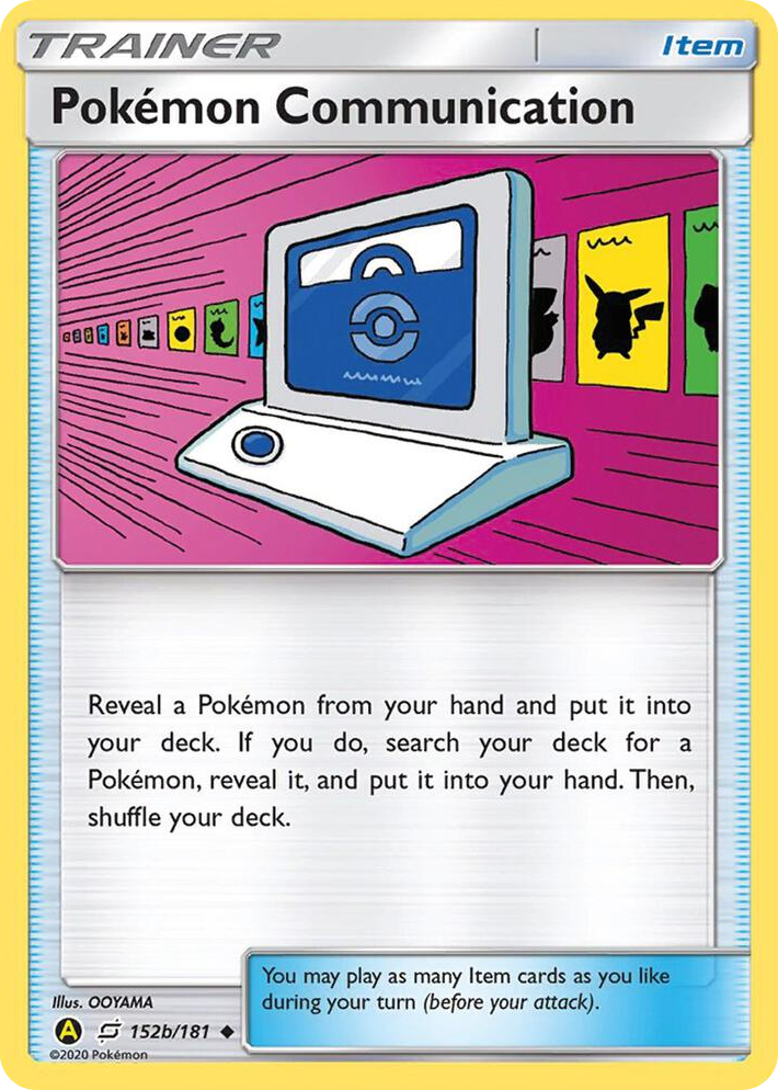 0152b Pokemon Communication - 152b/181 Promo Alternate Art Promos