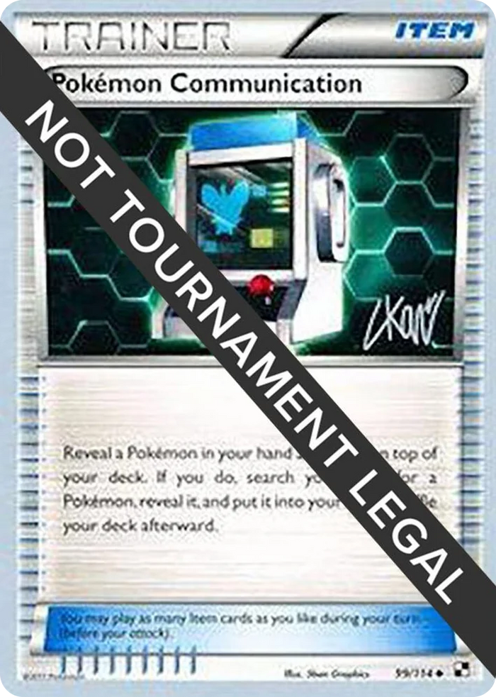 0099 Pokemon Communication - 2011 (Christopher Kan) Uncommon World Championship Decks