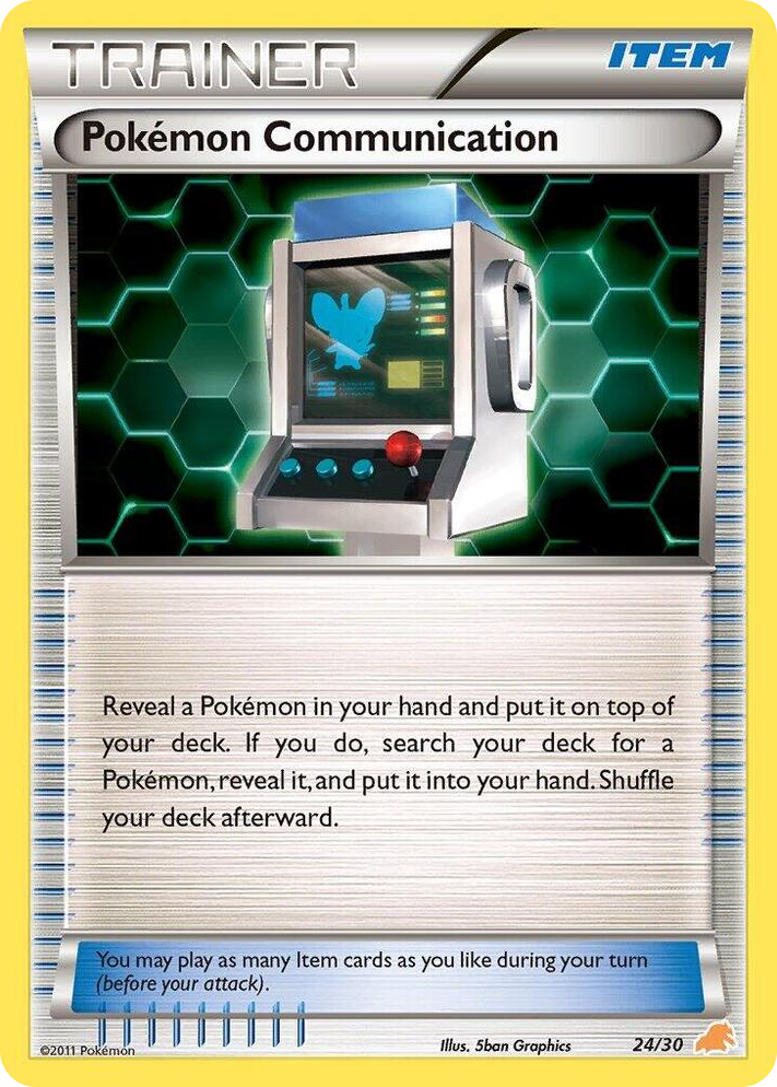 0024 Pokemon Communication (Excadrill) Common BW Trainer Kit: Excadrill & Zoroark