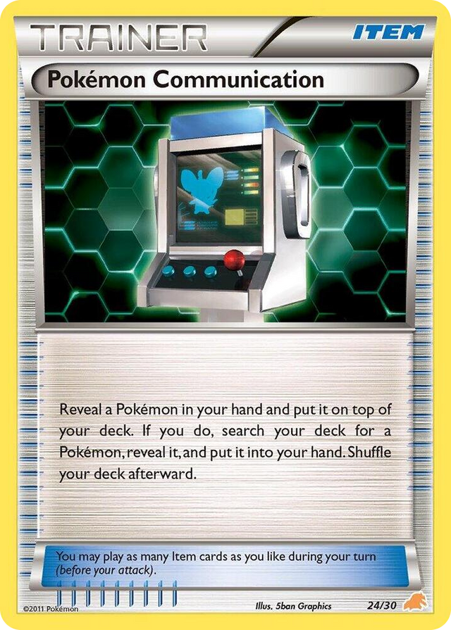 0024 Pokemon Communication (Excadrill) Common BW Trainer Kit: Excadrill & Zoroark
