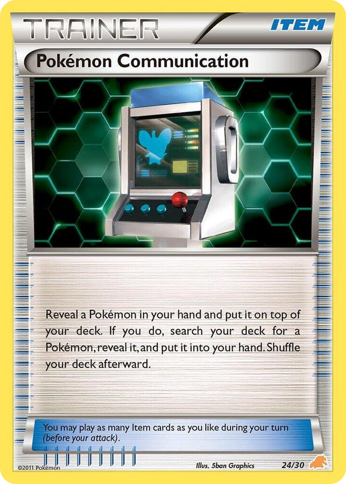 0024 Pokemon Communication (Excadrill) Common BW Trainer Kit: Excadrill & Zoroark