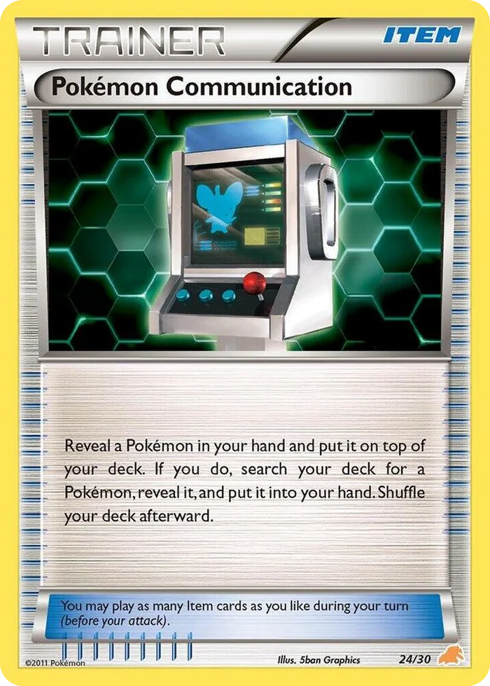 0024 Pokemon Communication (Excadrill) Common BW Trainer Kit: Excadrill & Zoroark