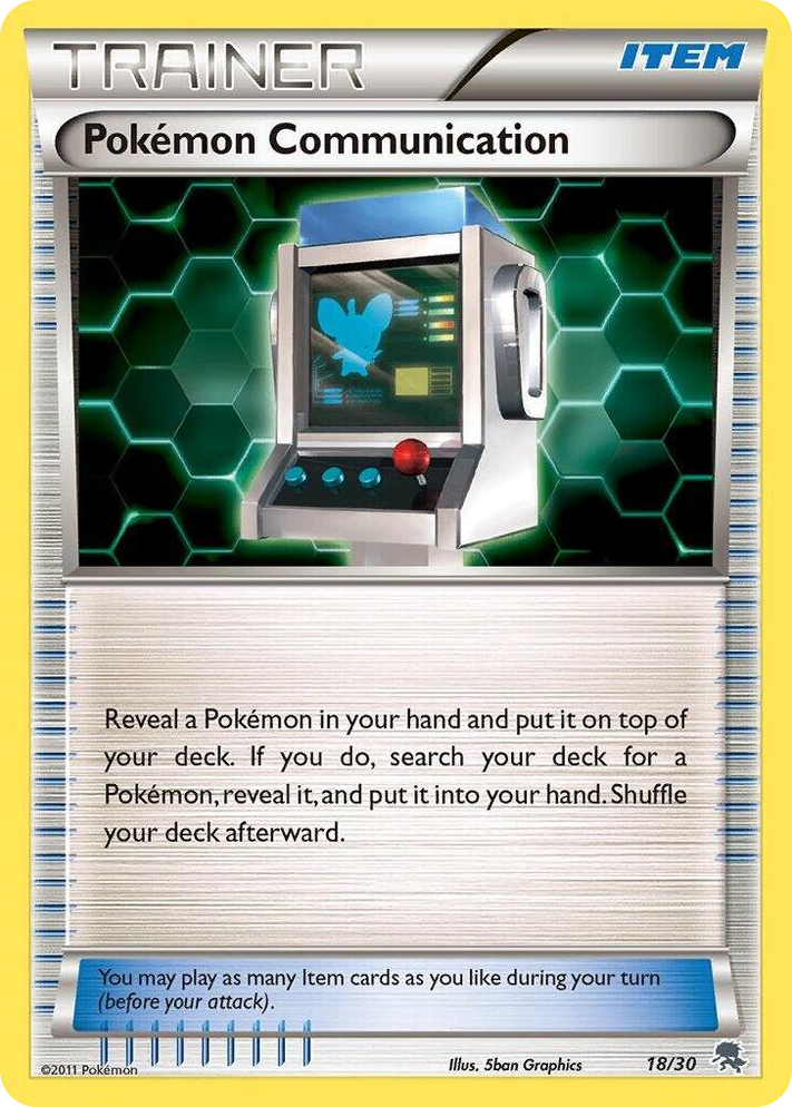 0018 Pokemon Communication (Zoroark) Common BW Trainer Kit: Excadrill & Zoroark