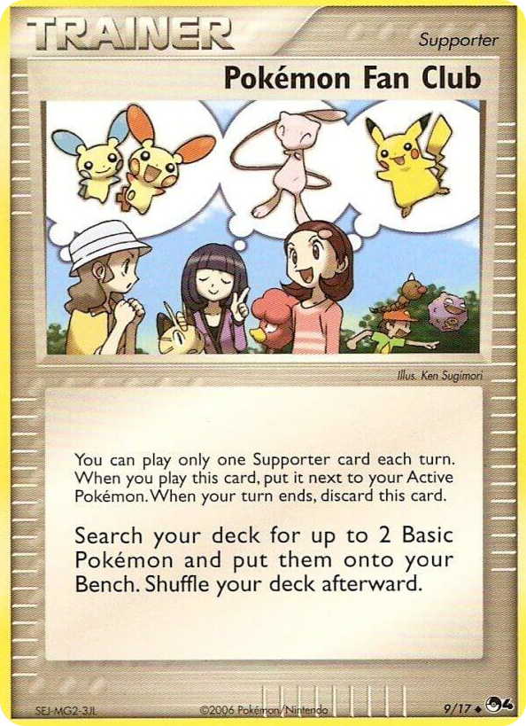 0009 Pokemon Fan Club Uncommon POP Series 4