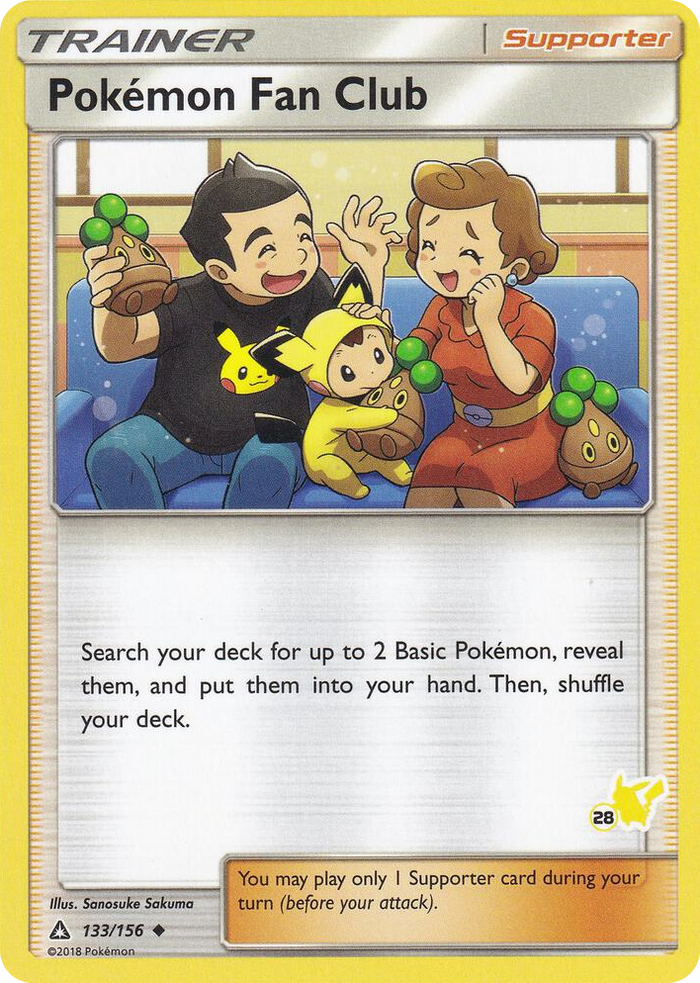 0133 Pokemon Fan Club - 133/156 (#28 Pikachu Stamped) Promo Battle Academy