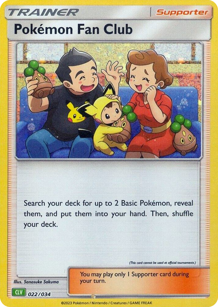 0022 Pokemon Fan Club (CLV) Classic Collection Trading Card Game Classic