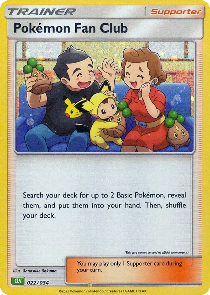 0022 Pokemon Fan Club (CLV) Classic Collection Trading Card Game Classic