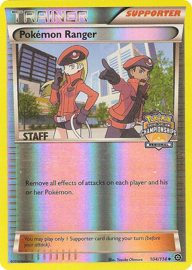 0104 Pokemon Ranger - 104/114 (Regional Championships) [Staff] Promo League & Championship Cards