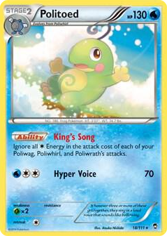 0018 Politoed - 18/111 (Cosmos Holo) Promo Miscellaneous Cards & Products