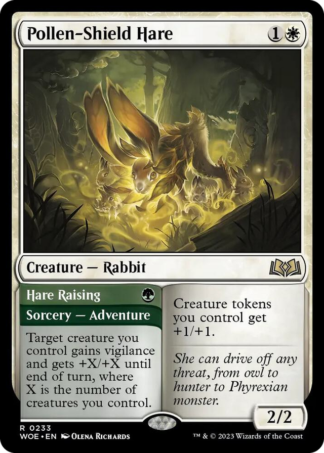 0233 Pollen-Shield Hare R Wilds of Eldraine