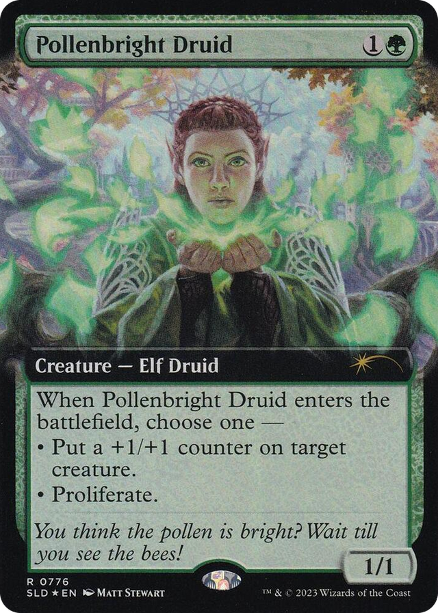 0776 Pollenbright Druid (Extended Art) R Secret Lair Drop Series