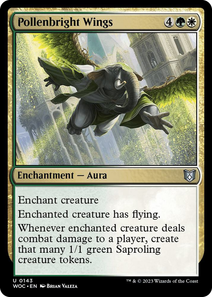Pollenbright Wings #143 U - Commander: Wilds of Eldraine Pokemon card