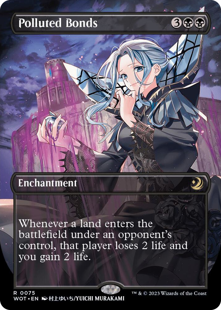 0075 Polluted Bonds (Anime Borderless) R Wilds of Eldraine: Enchanting Tales