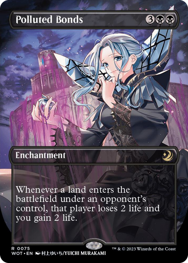 0075 Polluted Bonds (Anime Borderless) R Wilds of Eldraine: Enchanting Tales