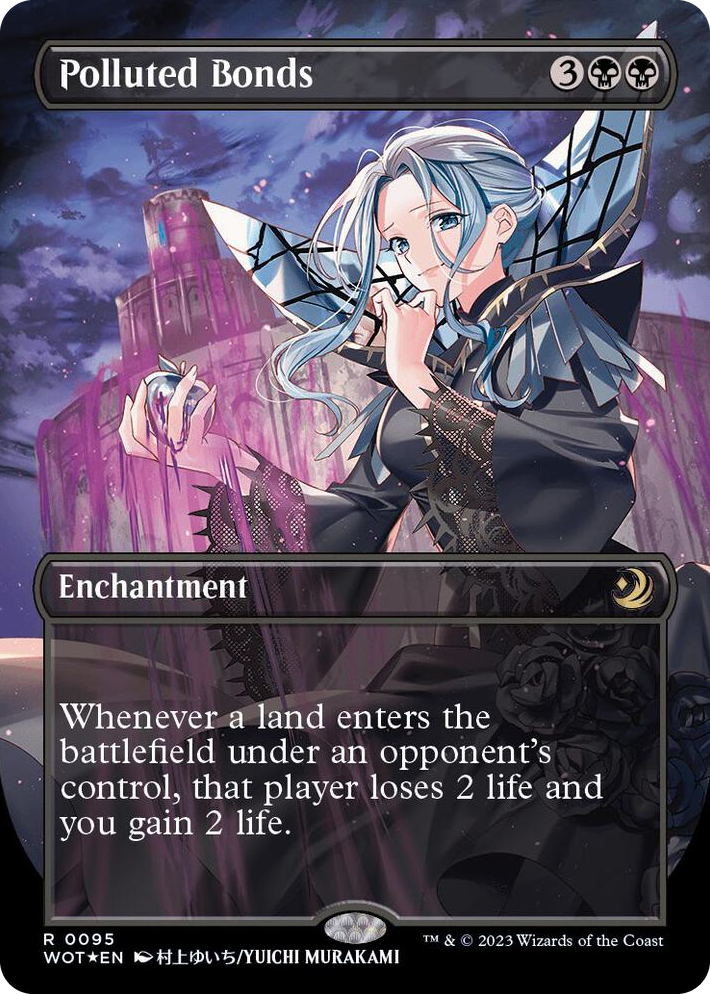 0095 Polluted Bonds (Anime Borderless) (Confetti Foil) R Wilds of Eldraine: Enchanting Tales