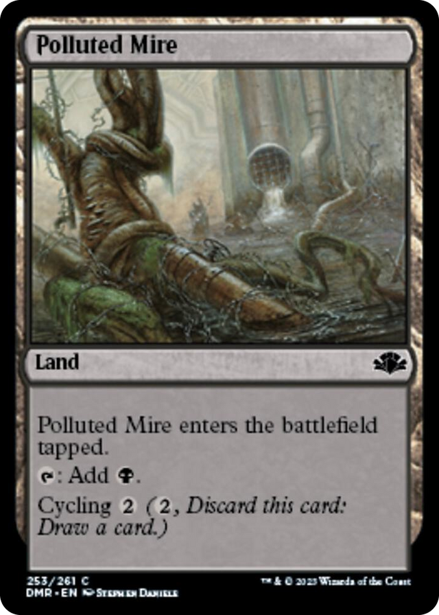 0253 Polluted Mire C Dominaria Remastered
