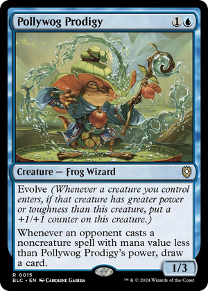 0015 Pollywog Prodigy R Commander: Bloomburrow
