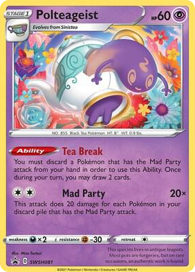 0081 Polteageist - SWSH081 Promo Sword & Shield Promo Cards