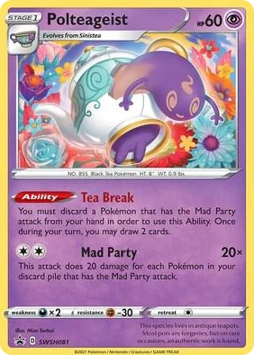 0081 Polteageist - SWSH081 Promo Sword & Shield Promo Cards