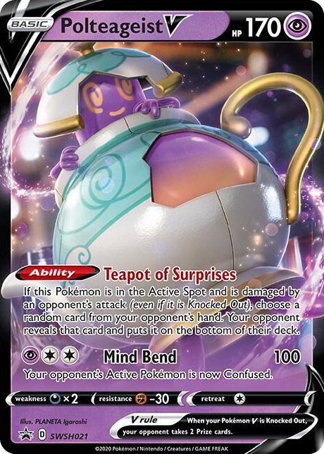 0021 Polteageist V - SWSH021 Promo Sword & Shield Promo Cards