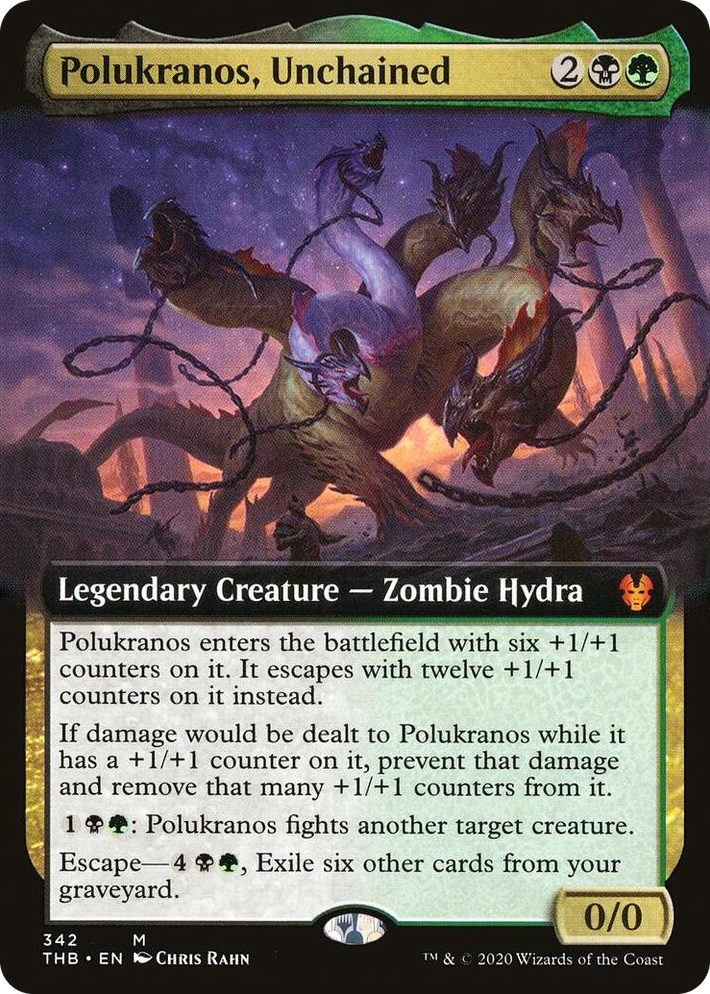 0342 Polukranos, Unchained (Extended Art) M Theros Beyond Death