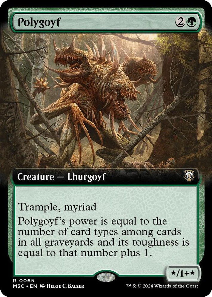 0065 Polygoyf (Extended Art) R Commander: Modern Horizons 3