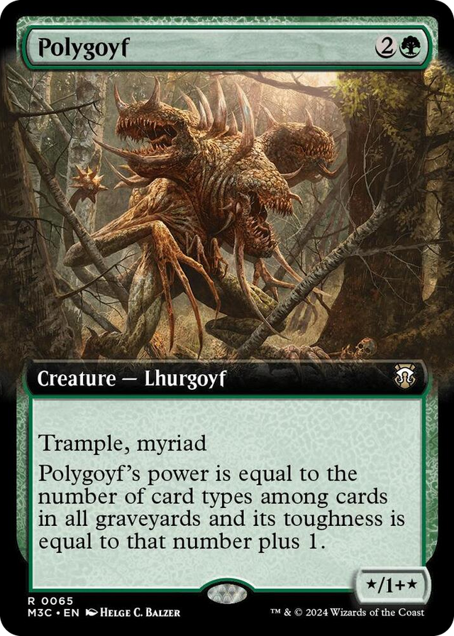 0065 Polygoyf (Extended Art) R Commander: Modern Horizons 3