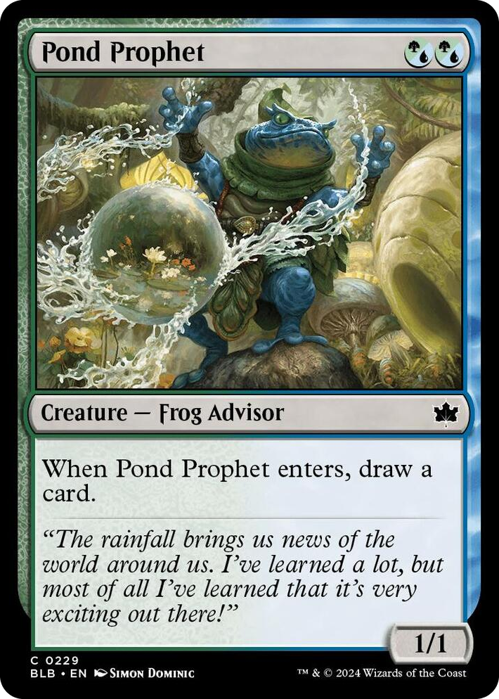 0229 Pond Prophet C Bloomburrow