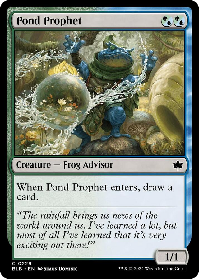 0229 Pond Prophet C Bloomburrow