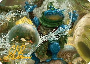 0029 Pond Prophet Art Card (Gold-Stamped Signature) S Art Series: Bloomburrow