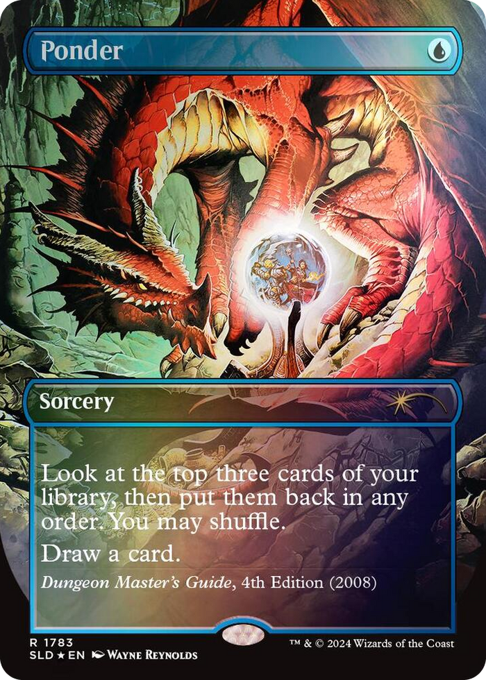 Ponder (1783) (Rainbow Foil) #1783 R - Secret Lair Drop Series Pokemon card