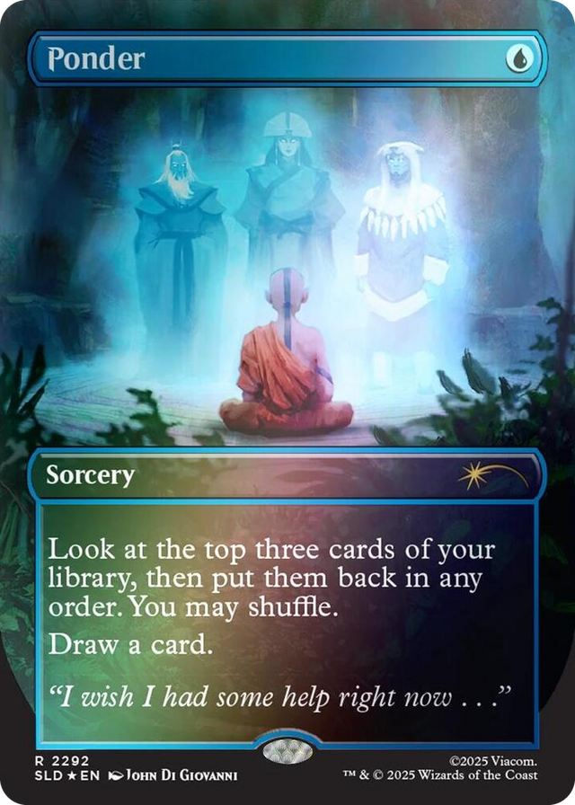 2292 Ponder (2292) (Rainbow Foil) R Secret Lair Drop Series