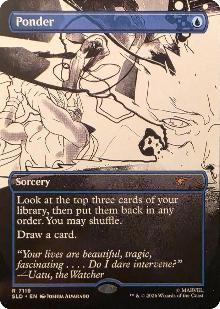 Ponder (7119) #7119 R - Secret Lair Drop Series Pokemon card