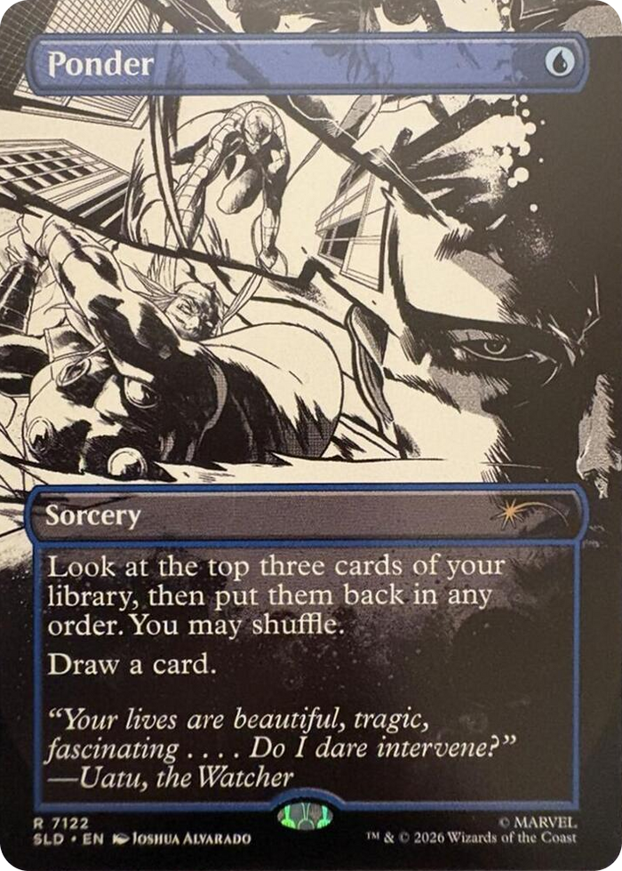 Ponder (7122) #7122 R - Secret Lair Drop Series Pokemon card