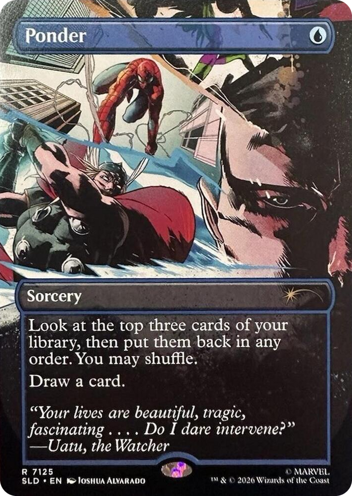 Ponder (7125) #7125 R - Secret Lair Drop Series Pokemon card